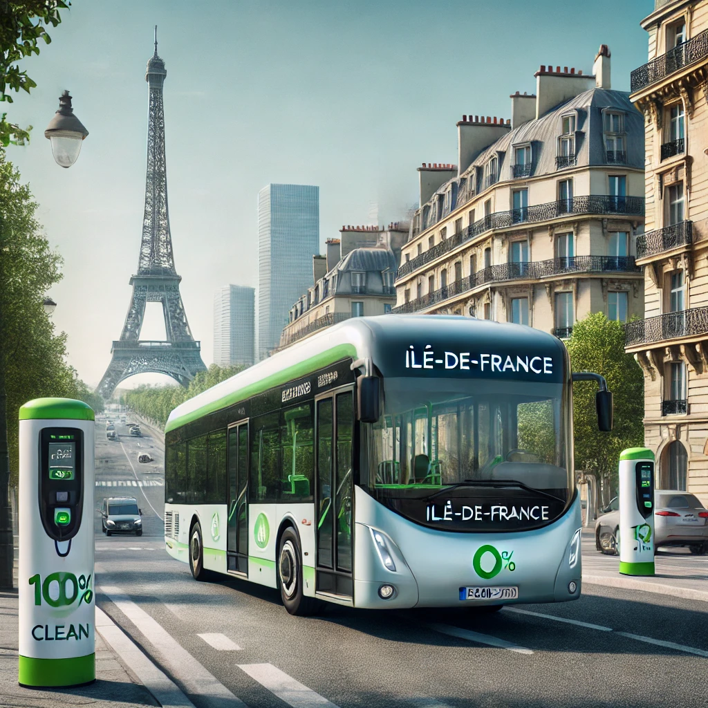 Île-de-France : des bus 100 % propres d’ici 2029